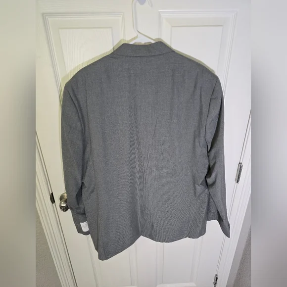 NWT Kenneth Cole Reaction Grey Mens Big and Tall 2 Piece Suit 50L 44W
